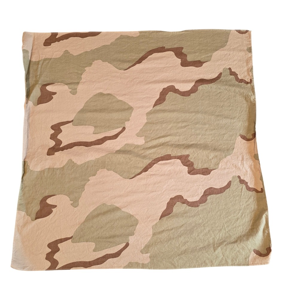 Vintage 90s Military Surplus Desert Camo Bandana 3 Color DCU Tactical Headwrap